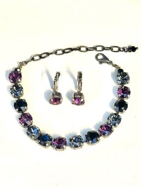 Swarovski Crystal Bracelet & Earring Set